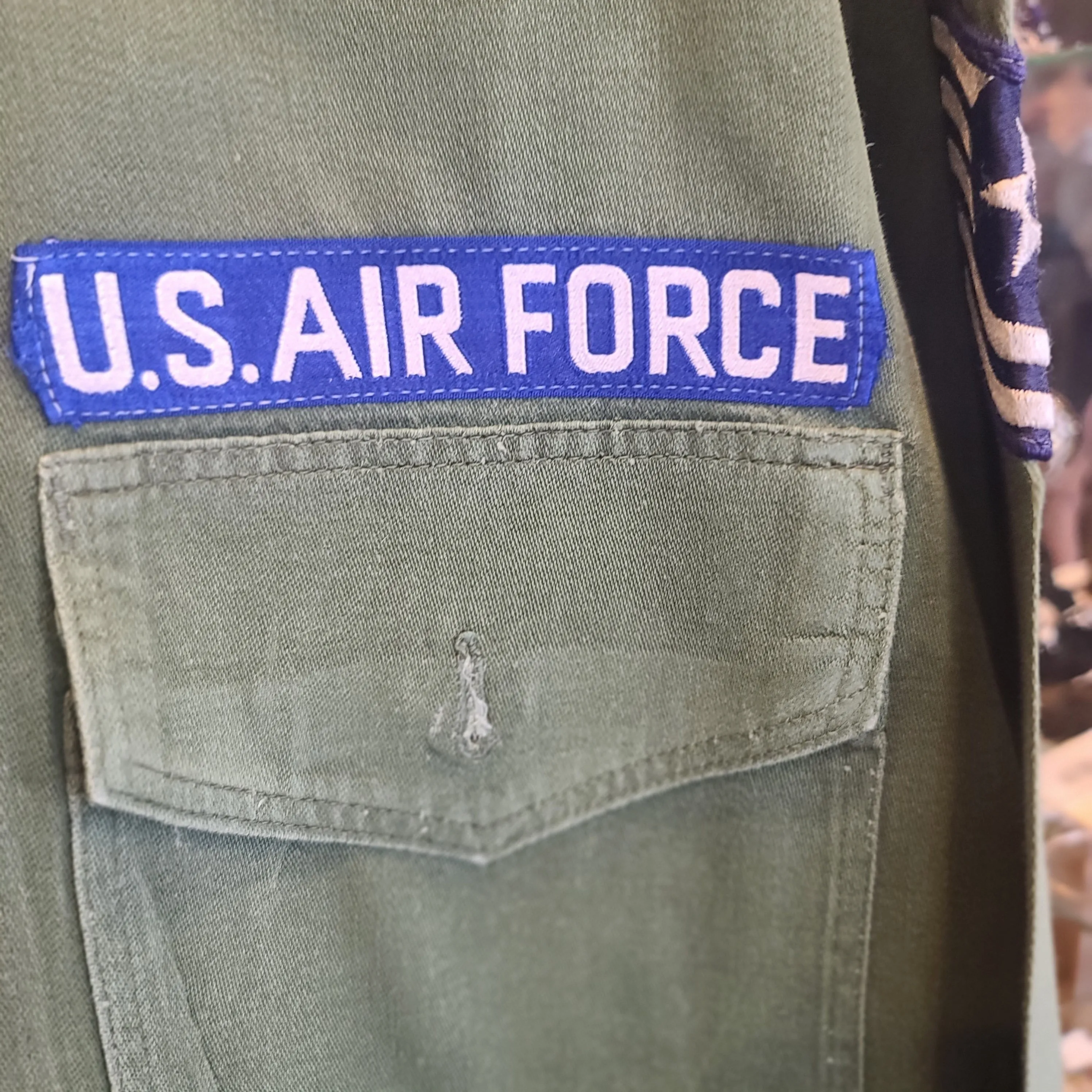 US AIRFORCE Long Sleeve Button Down "Airforce Communications Service"