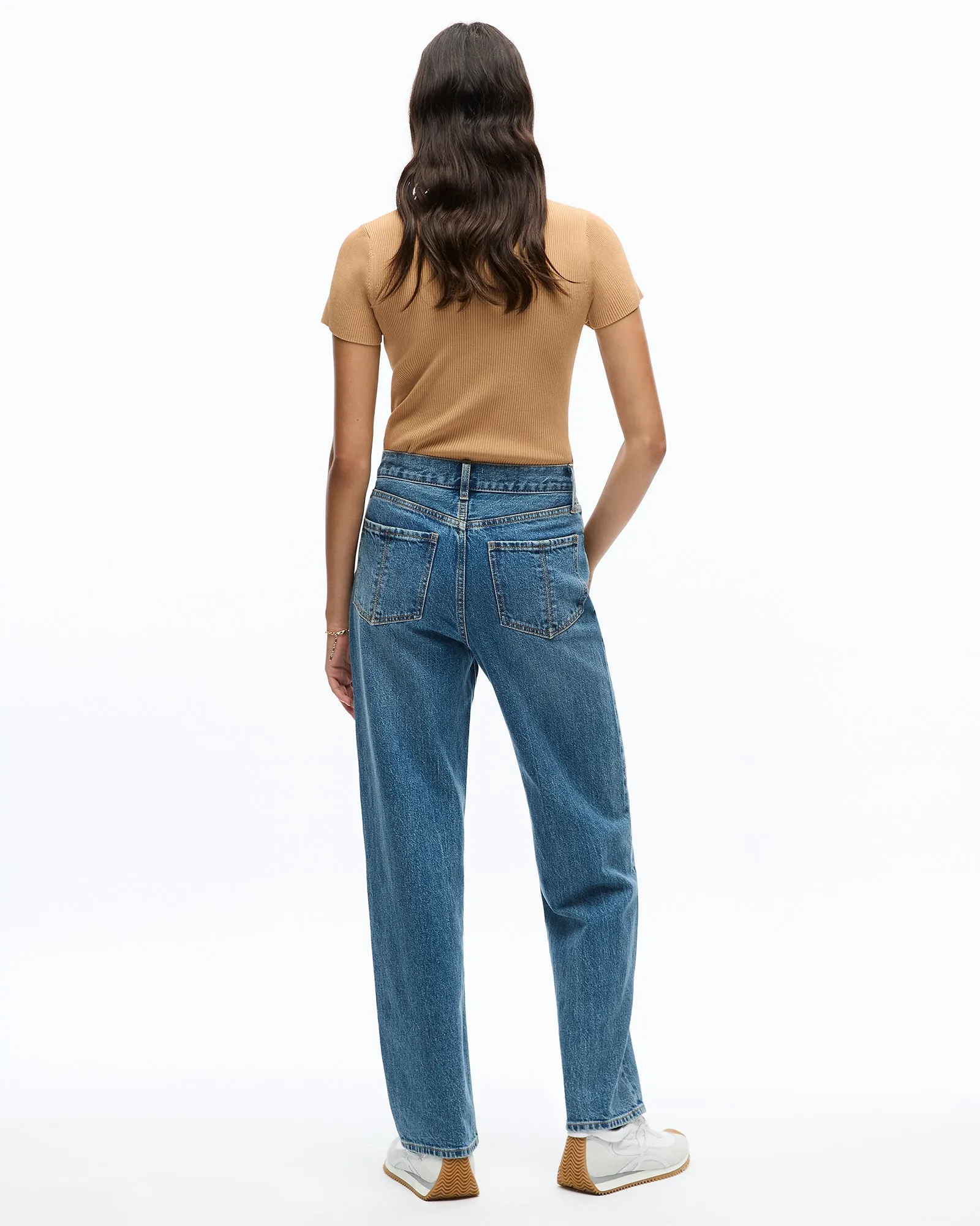 WIDE LEG JEAN - MID INDIGO