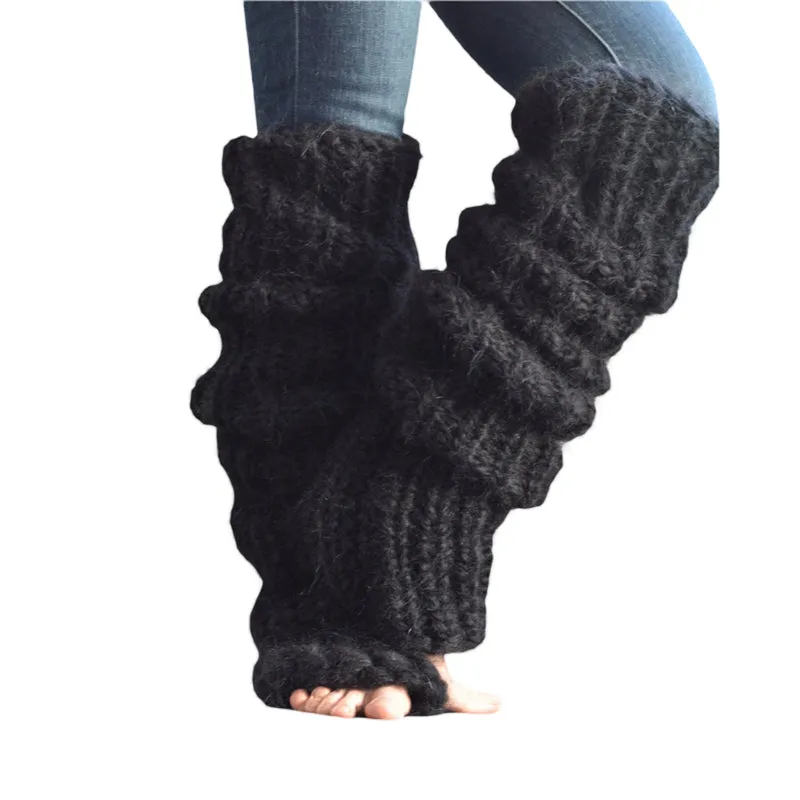 Women's Casual Y2K Knitted Leg Warmers Fashion Solid Color Overknee Socks