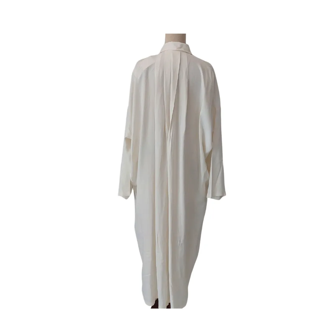 ZARA White Long Collared Tunic | Brand new |