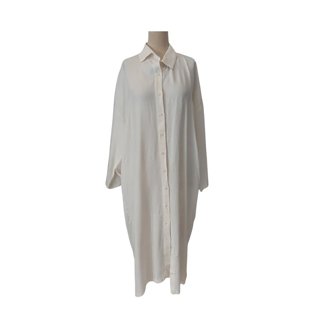 ZARA White Long Collared Tunic | Brand new |